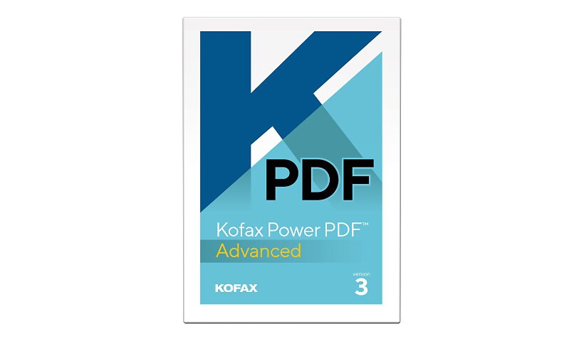 Kofax Power PDF Advanced (v. 3) - license - 1 user