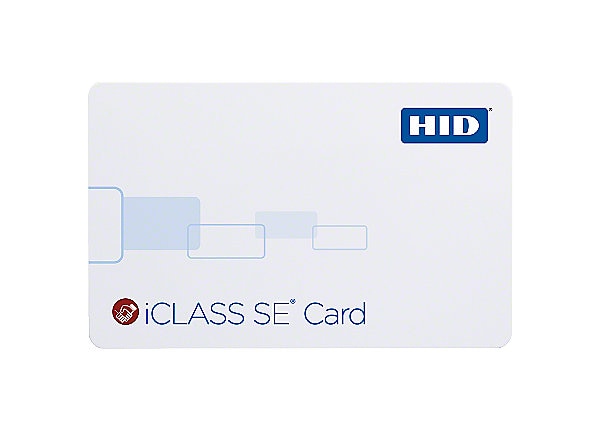 HID iCLASS SE 2K Bits with 2 Application Area Smart Card - Gloss White