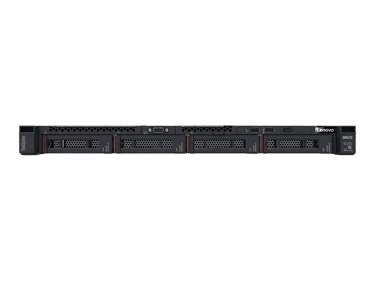 Lenovo ThinkSystem SR570 - rack-mountable - Xeon Silver 4208 2.1 GHz - 16 G