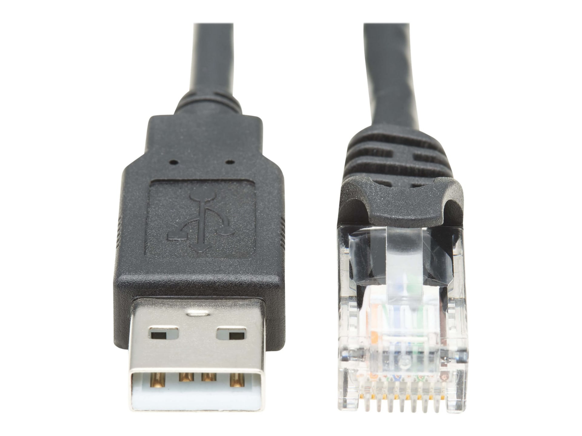 Eaton Tripp Lite Series USB-A to RJ45 Rollover Console Cable (M/M) - Cisco Compatible, 250 Kbps, 6 ft. (1.83 m), Black