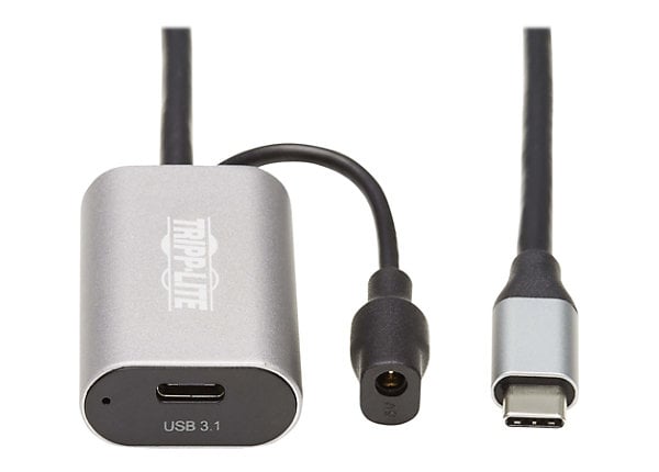 Tripp Lite C Active Extension Cable USB C to USB C USB 3.1 Gen 1 M/F 5M - USB extension cable - 24 pin USB-C to 24 - U330-05M-C2C - USB Adapters - CDW.com