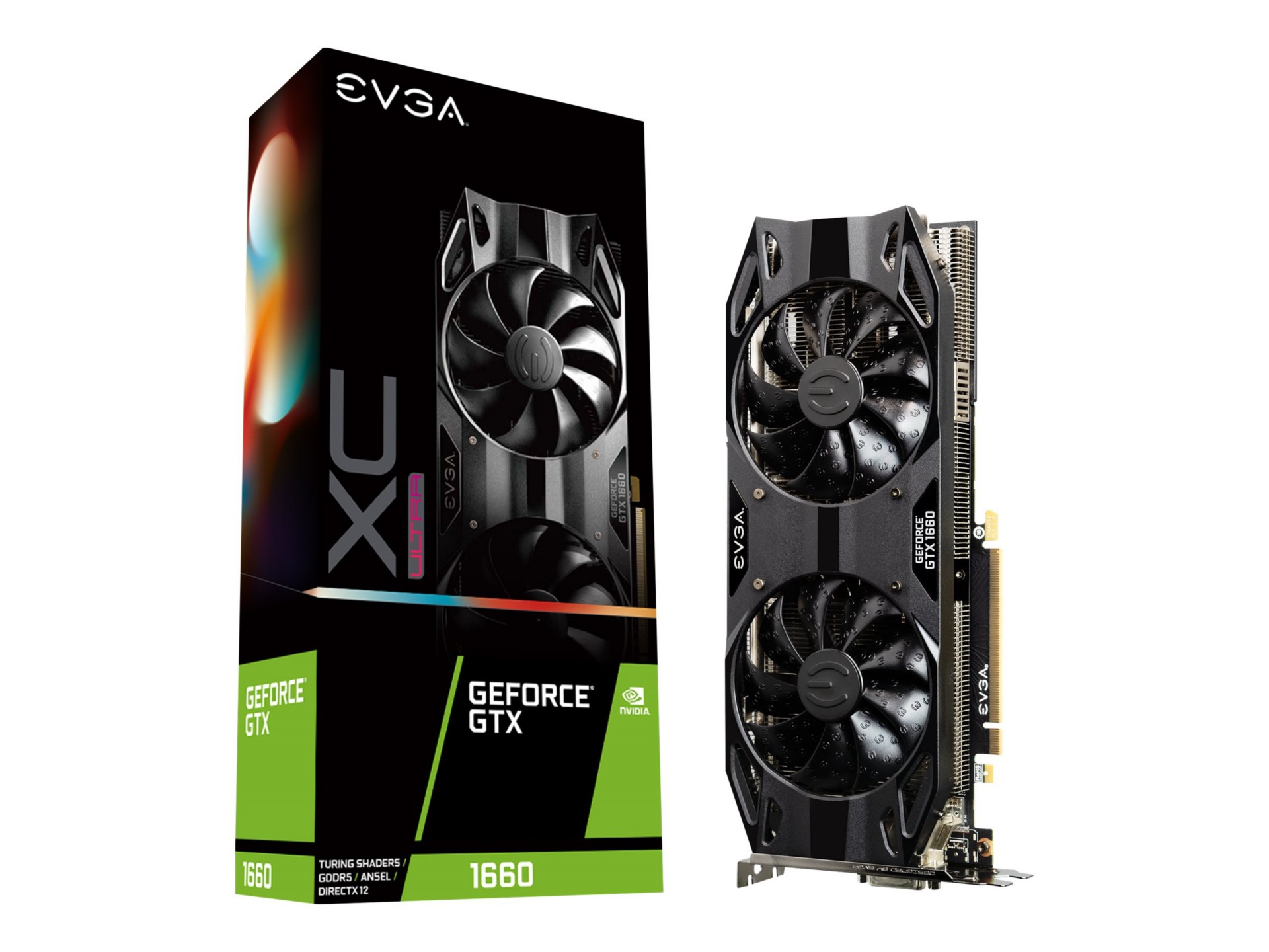 EVGA GeForce GTX 1660 XC Black GAMING - graphics card - GF GTX 1660 - 6 GB