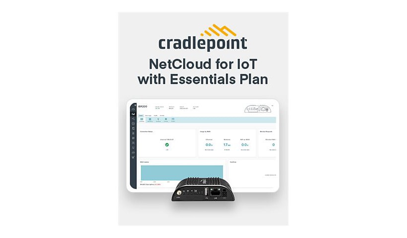 Cradlepoint NetCloud Essentials for IoT Gateways - subscription license (5 years) + 24x7 Support - 1 license - with