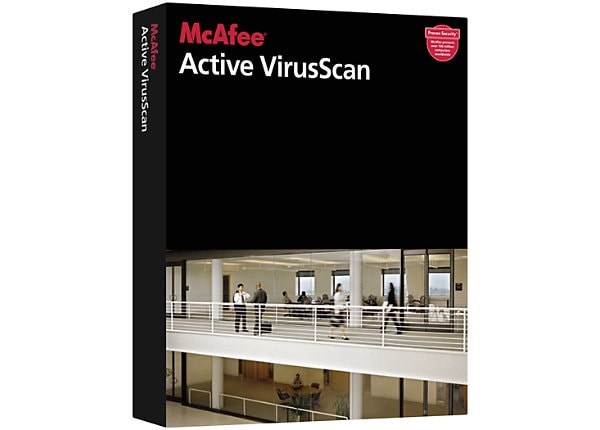 McAfee Active VirusScan - license + 1 Year Gold Support - 1 node
