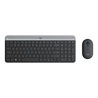 Logitech Slim Wireless Combo MK470 - ensemble clavier et souris - graphite
