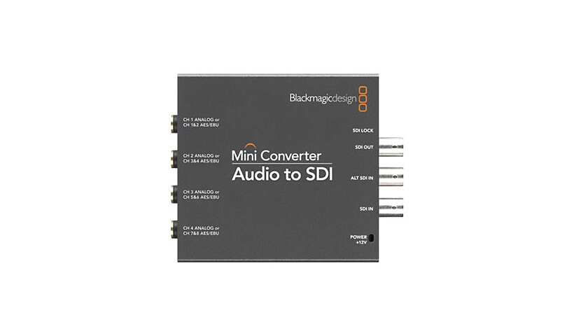 Blackmagic Mini Converter Audio to SDI décodeur audio