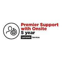 Lenovo Premier Support with Onsite NBD - extended service agreement - 5 years - on-site