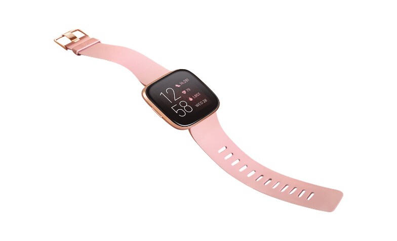 Fitbit versa rose gold hot sale