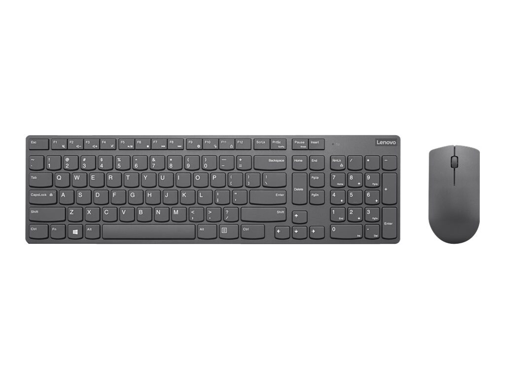 Lenovo Professional Ultraslim Combo - keyboard and mouse set - US - iron gr