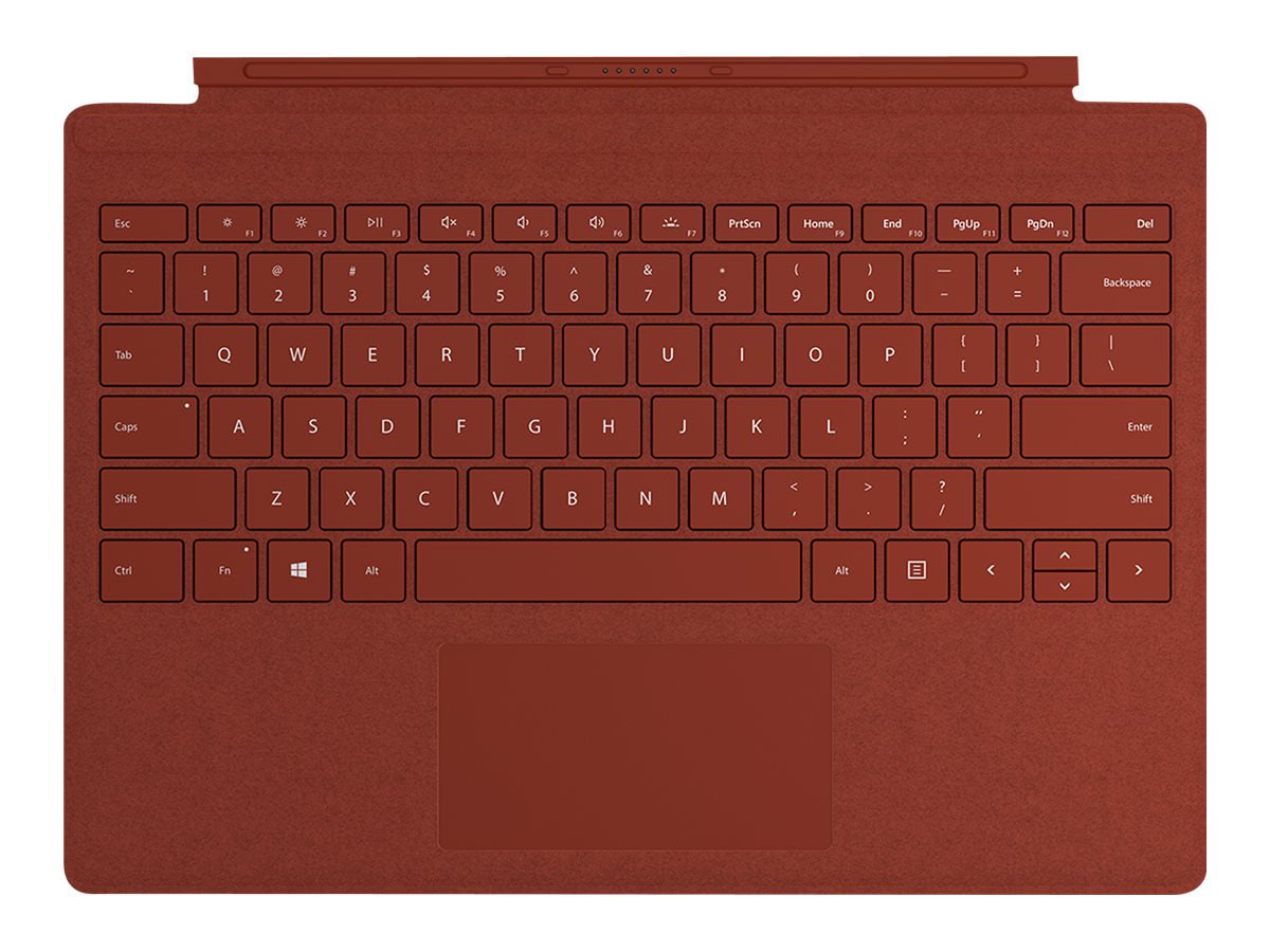 Microsoft Surface Pro Type Cover - Red - English - Surface Pro 7+