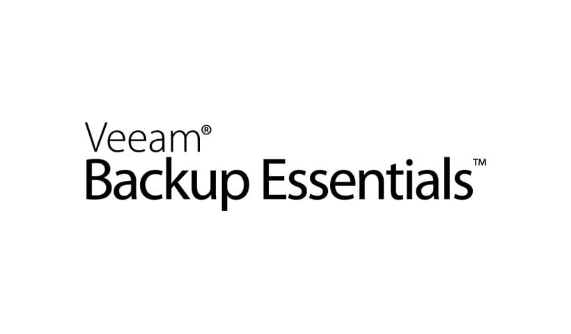 Veeam Backup Essentials Universal License - Upfront Billing License (1 year) + Production Support - 5 instances