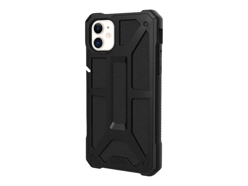 UAG Rugged Case for iPhone 11 [6.1-inch screen] - Monarch Black - back cove