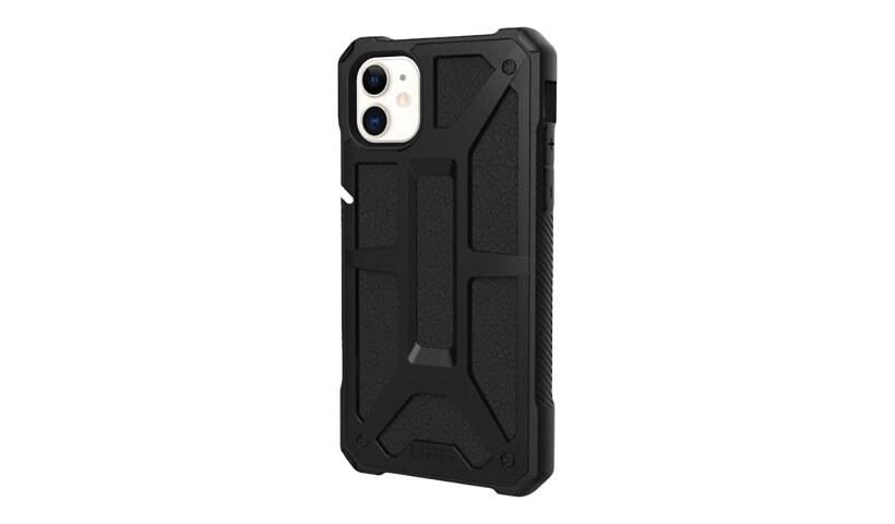 UAG Rugged Case for iPhone 11 [6.1-inch screen] - Monarch Black - back cove