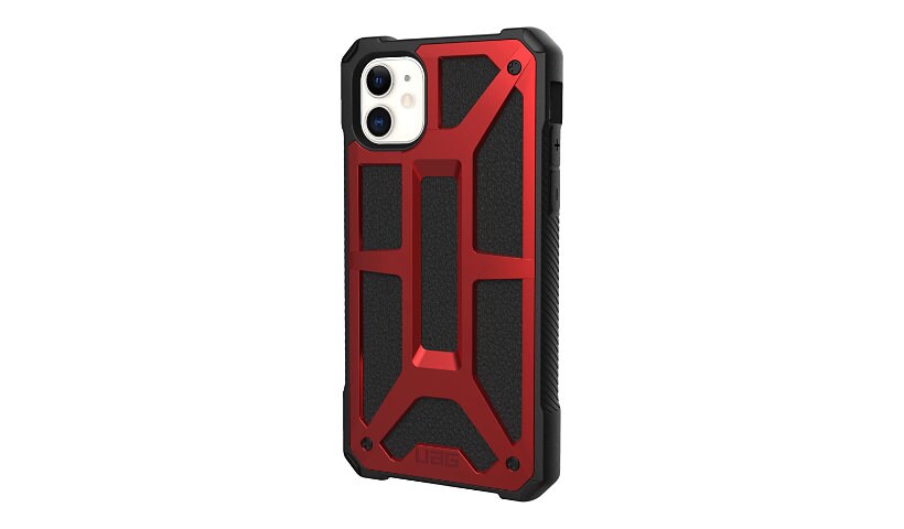 UAG Rugged Case for iPhone 11 [6.1-inch screen] - Monarch Crimson - back co