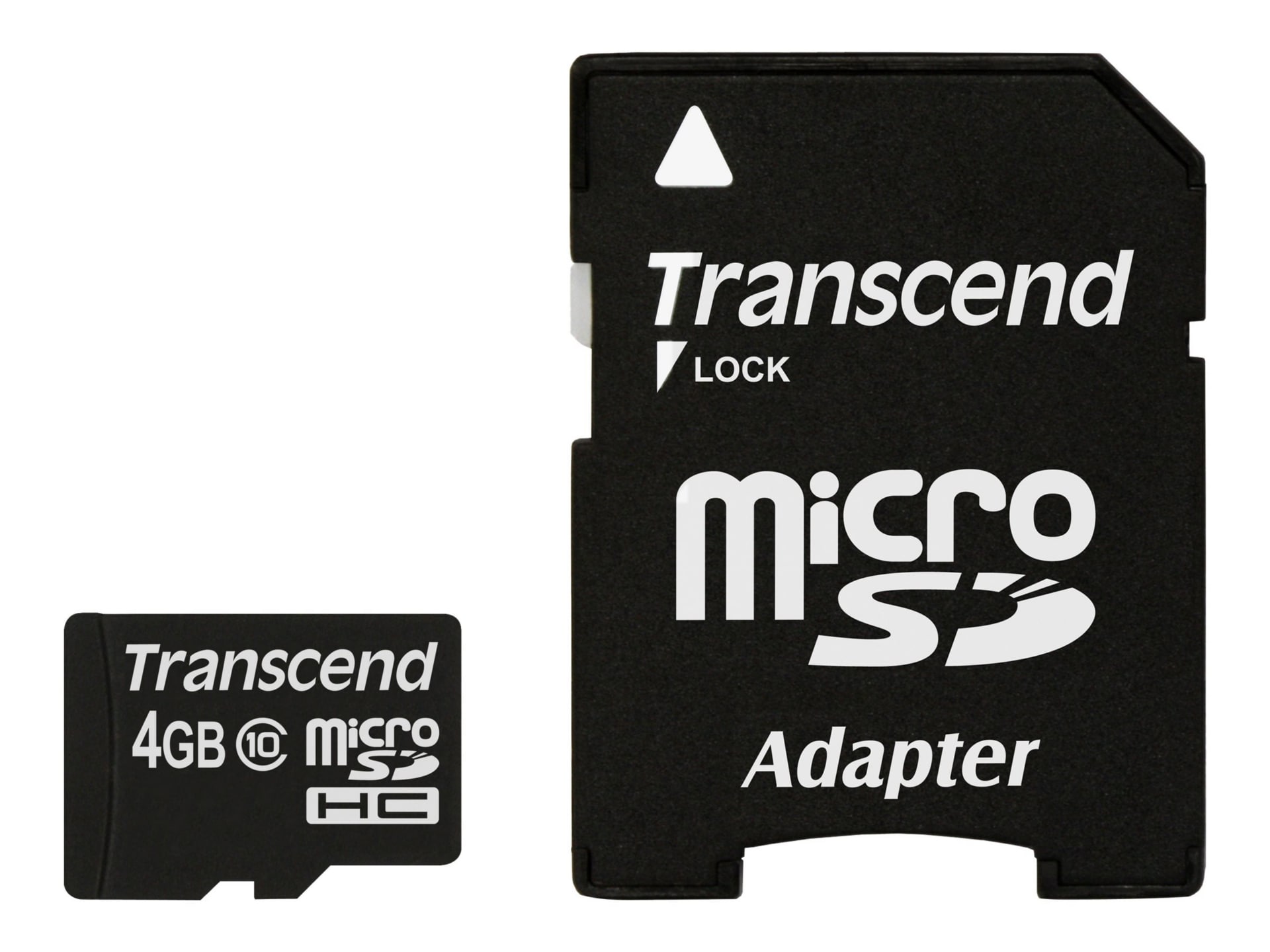 Transcend Premium - carte mémoire flash - 4 Go - micro SDHC