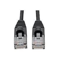 Eaton Tripp Lite Series Cat6a 10G Snagless Molded Slim UTP Ethernet Cable (RJ45 M/M), Black, 1 ft. (0.31 m) - patch