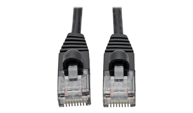 Eaton Tripp Lite Series Cat6a 10G Snagless Molded Slim UTP Ethernet Cable (RJ45 M/M), Black, 5 ft. (1.52 m) - patch