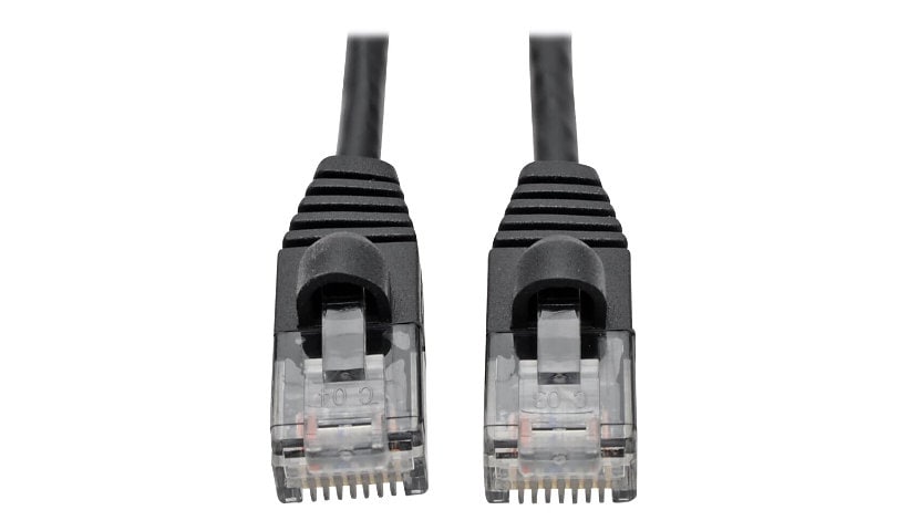 Eaton Tripp Lite Series Cat6a 10G Snagless Molded Slim UTP Ethernet Cable (RJ45 M/M), Black, 6 ft. (1.83 m) - patch