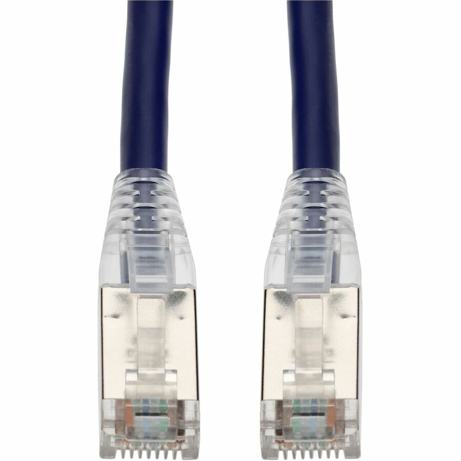 Proline 25ft Purple CAT 6A Shielded PVC Ethernet Cable Snagless Easy Clear