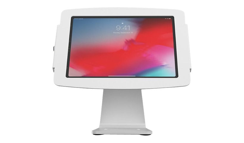 Compulocks iPad 10.2" Space Enclosure Rotating Counter Stand mounting kit - for tablet - white