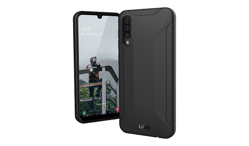 UAG Rugged Case for Samsung Galaxy A50 - Scout Black - back cover for cell