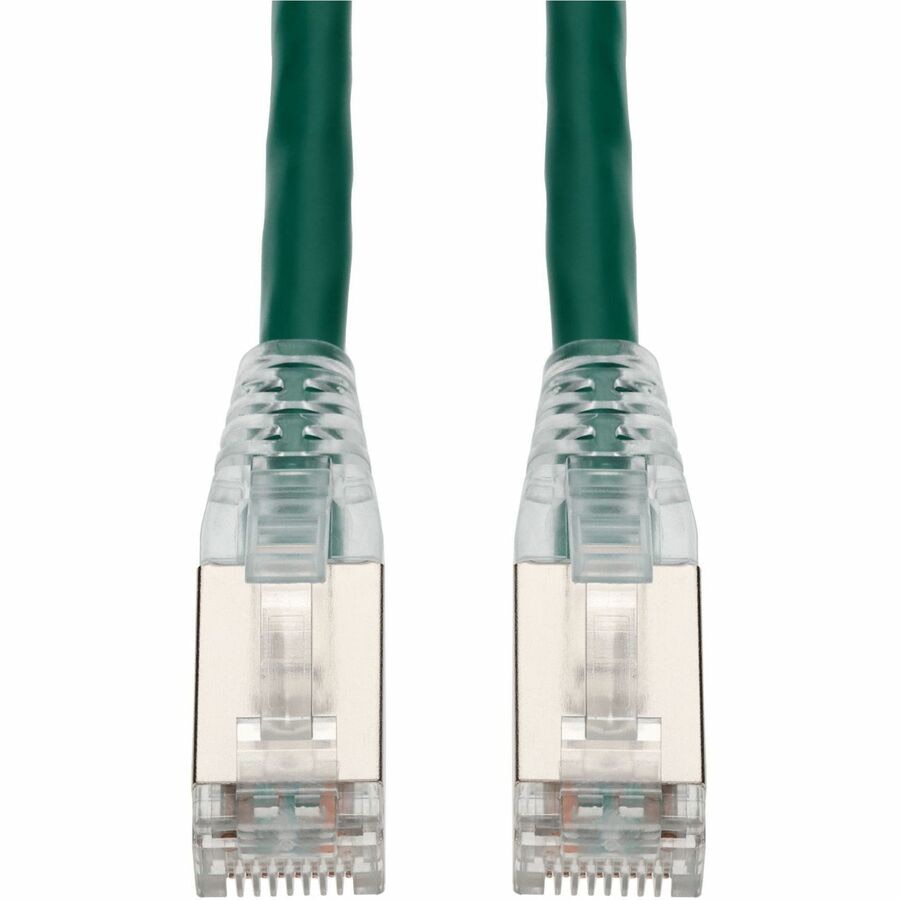 Proline 15ft Green CAT 6A Shielded PVC Ethernet Cable Snagless Easy Clear B