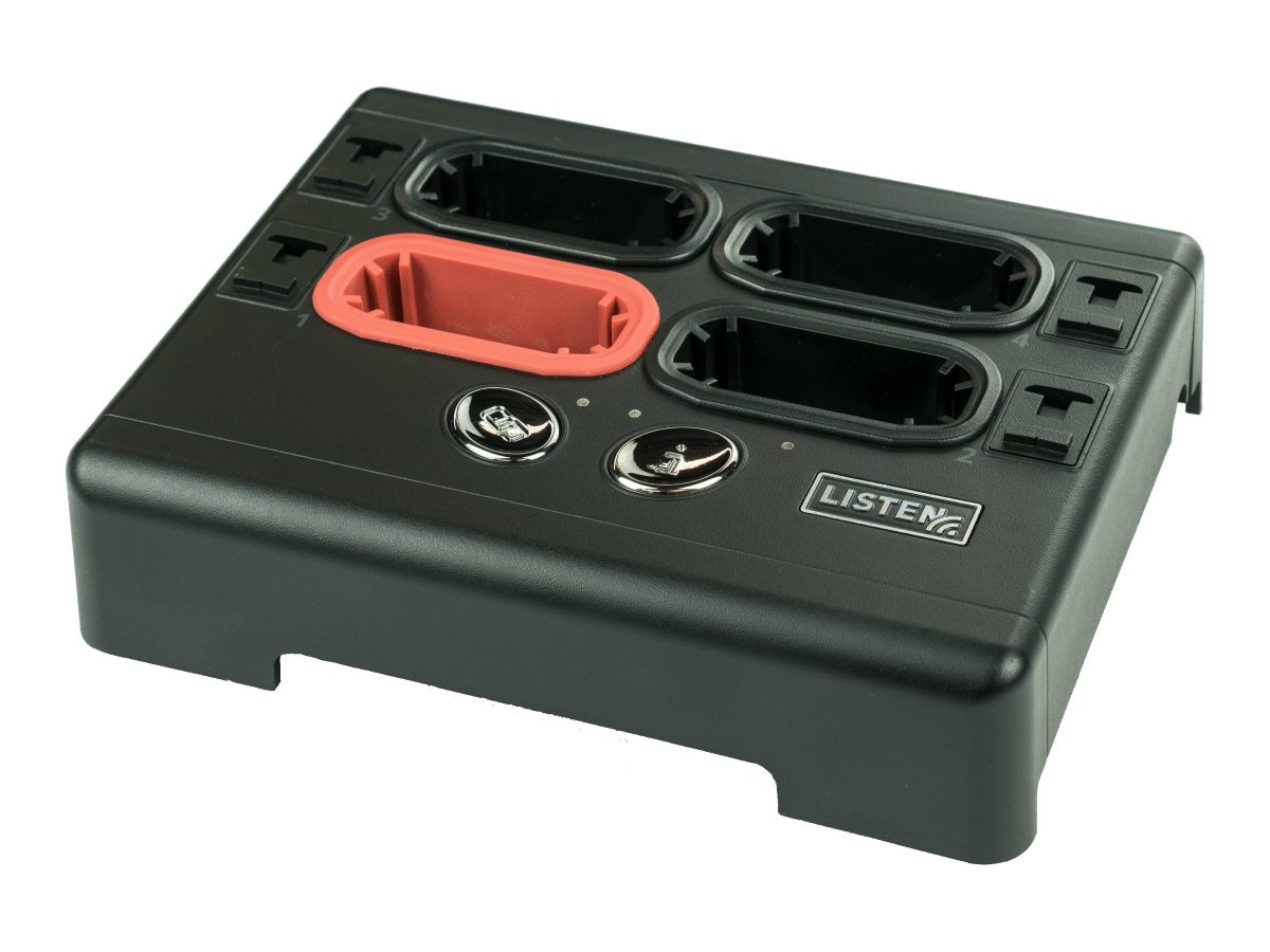 Listen LA-482 ListenTALK Docking Station 4 charging stand - + AC power adap