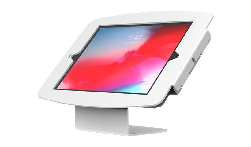 Compulocks iPad 10.2" Space Enclosure Counter Stand or Wall Mount enclosure - for tablet - white