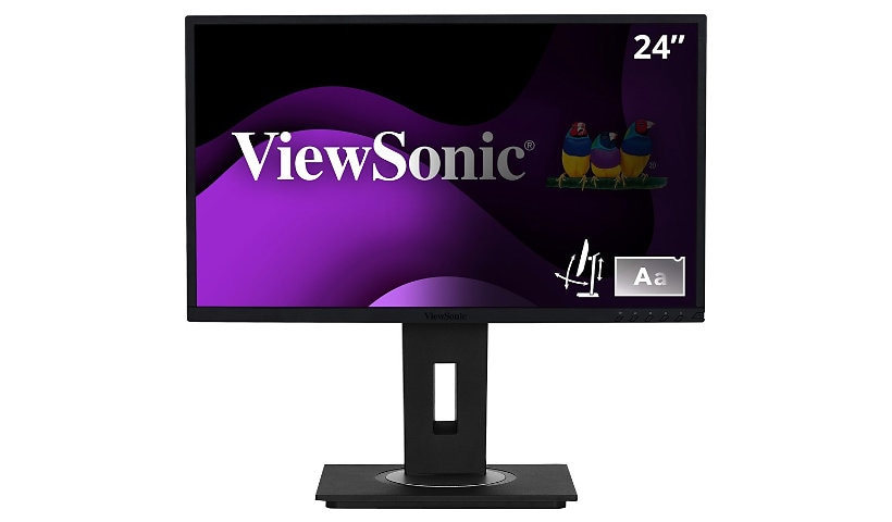 ViewSonic Ergonomic VG2448-PF - 1080p Monitor with Built-In Privacy Filter 40 Degree Tilt, HDMI, DP - 250 cd/m2 - 24"