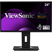 ViewSonic Ergonomic VG2448-PF - 1080p Monitor with Built-In Privacy Filter 40 Degree Tilt, HDMI, DP - 250 cd/m2 - 24"