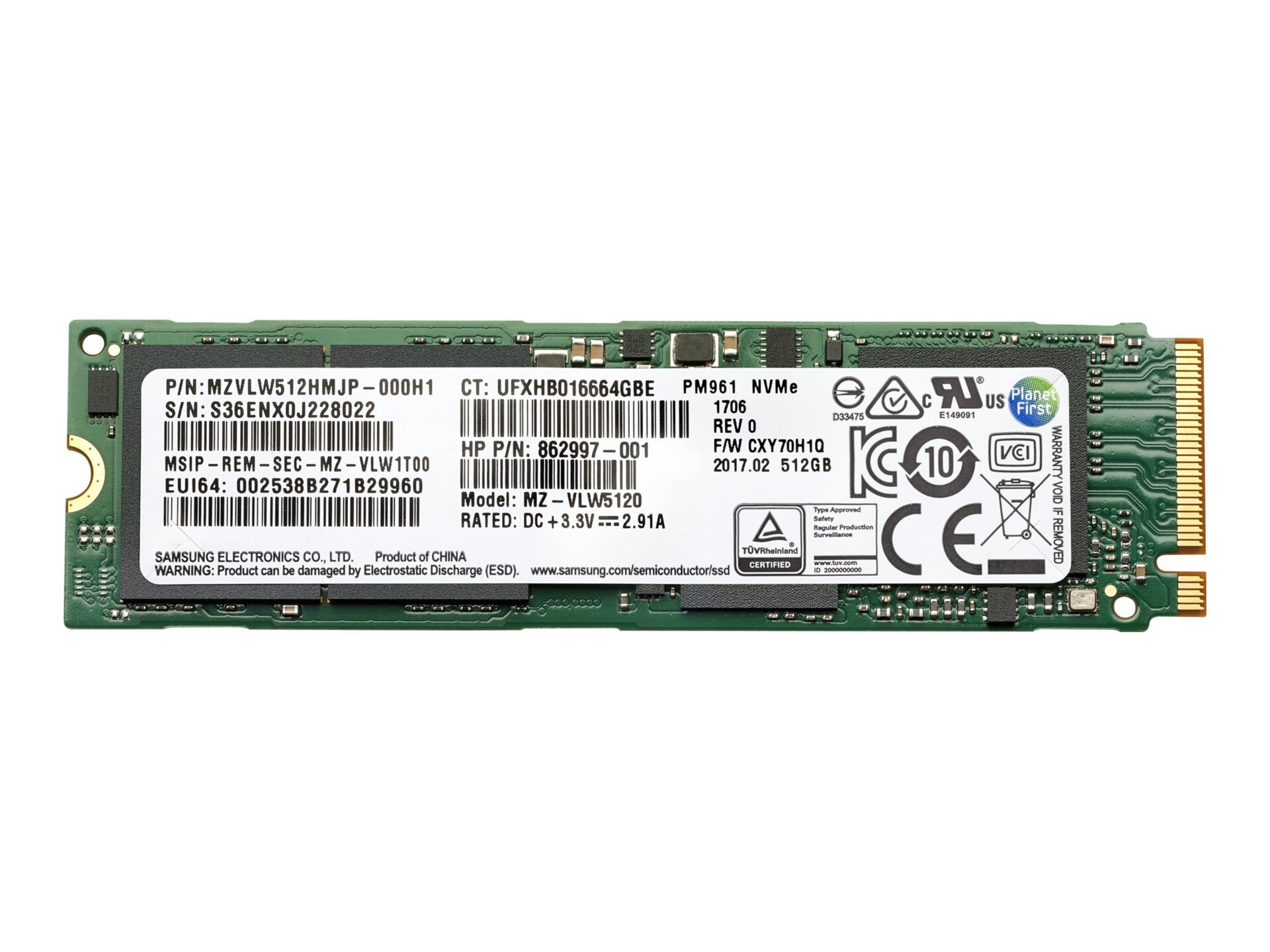 HP 1TB TLC PCIE3X4 NVME M2 SSD