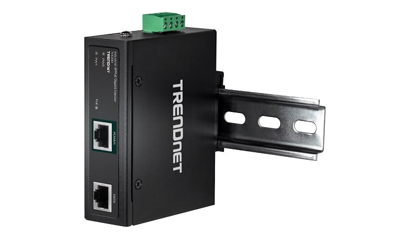 TRENDnet Hardened Industrial 90W Gigabit 4Ppoe Injector,4-Pair Power Over Ethernet, Poe(15.4W), Poe+(30W),