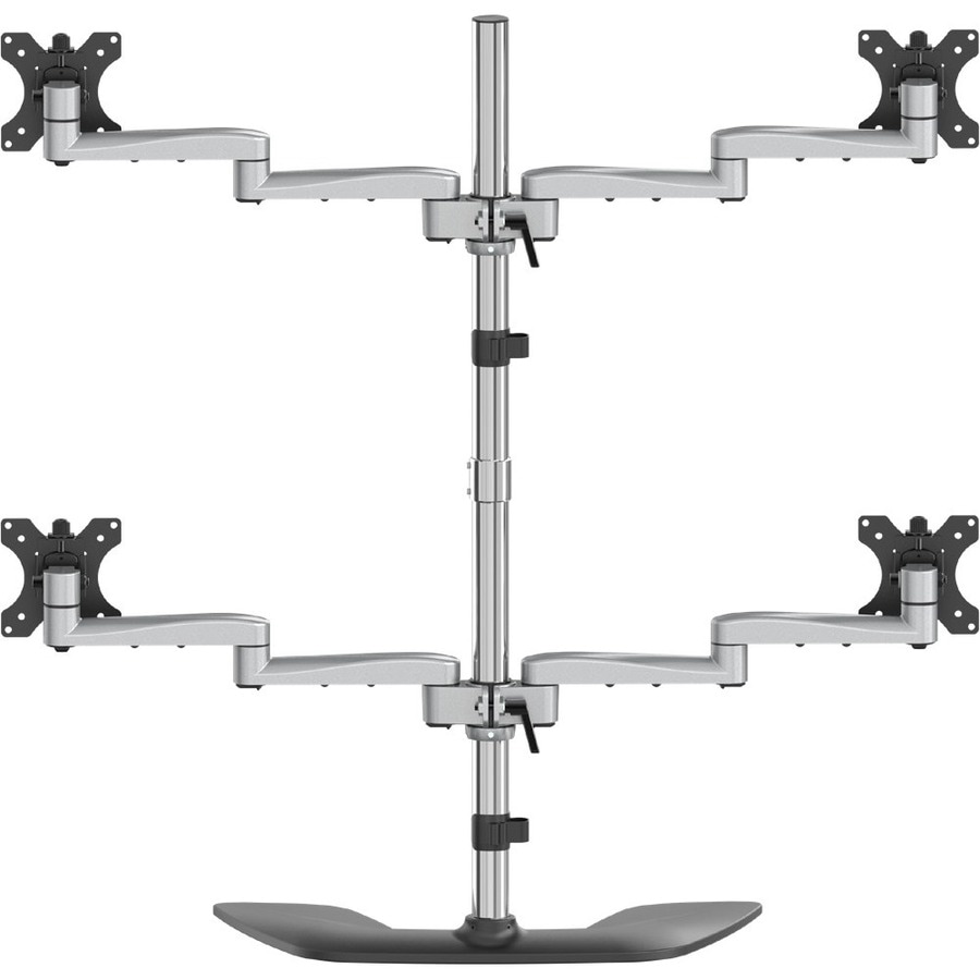 Thumbnail 5 of 13 for StarTech.com Quad Monitor Stand, Desktop VESA 4 Monitor Arm up to 32" (17.6lb/8kg) Screens, Ergonomic Articulating Pole