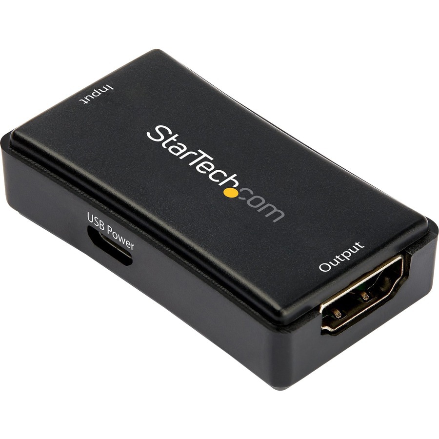 StarTech.com 45ft / 14m HDMI Signal Booster - 4K 60Hz - USB Powered - HDMI Inline Repeater & Amplifier - 7.1 Audio