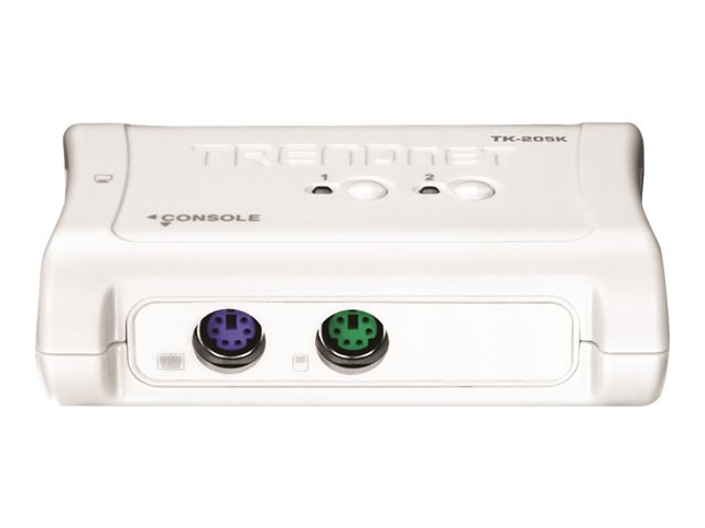TRENDnet TK TK-205K 2-Port KVM Switch with Integrated Cables
