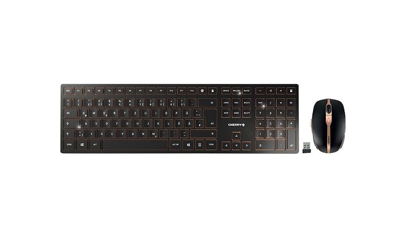 CHERRY DW 9000 SLIM - keyboard and mouse set - US English