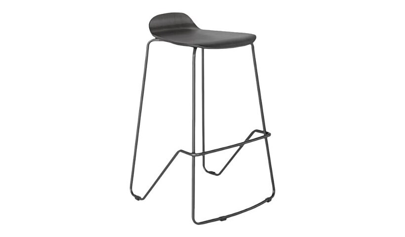 Vari Wood Conference Stool Dark Grey S/2