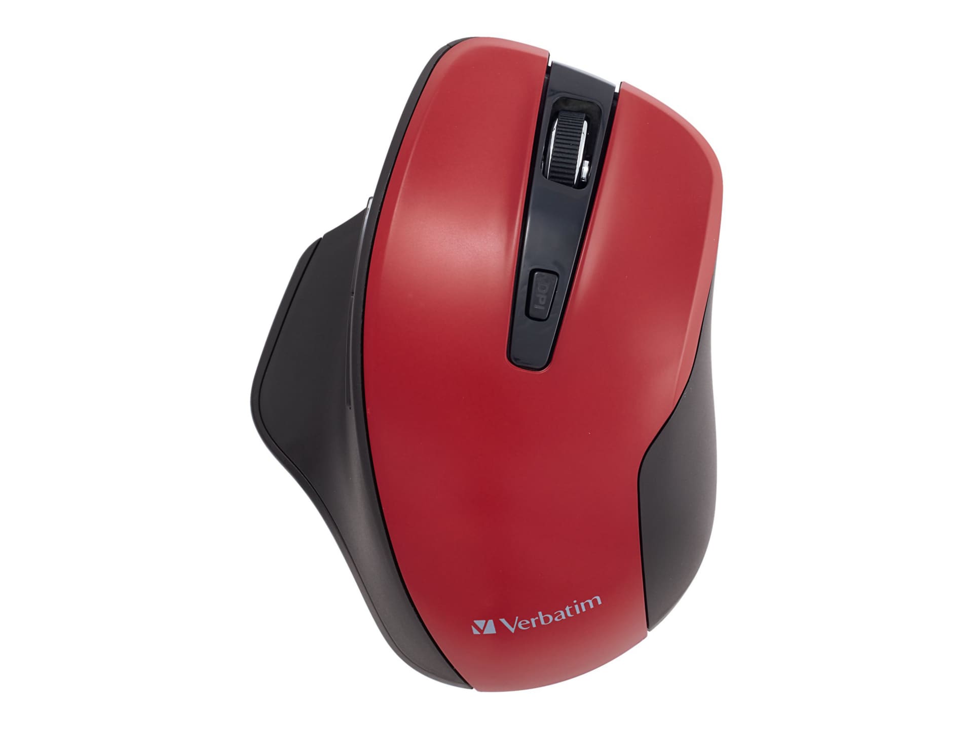 Verbatim Silent Ergonomic Wireless Blue LED Mouse - mouse - 2.4 GHz - red