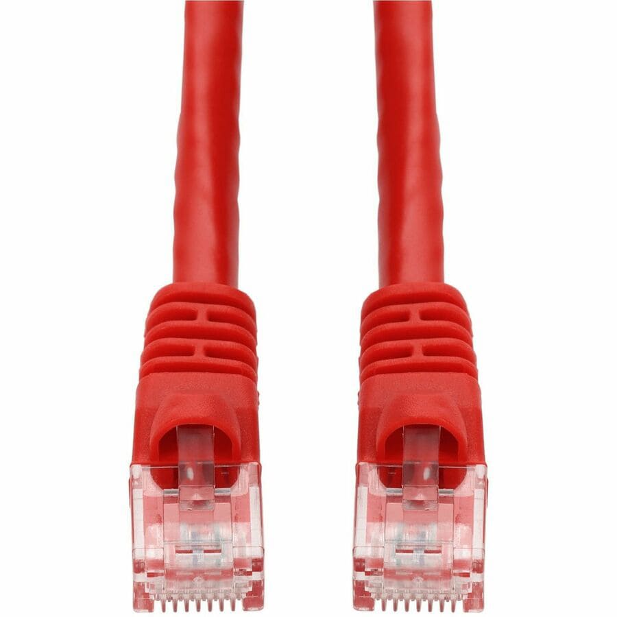 Proline 1ft Red CAT 6 PVC Ethernet Cable Snagless Bubble Boot RJ-45 M/M