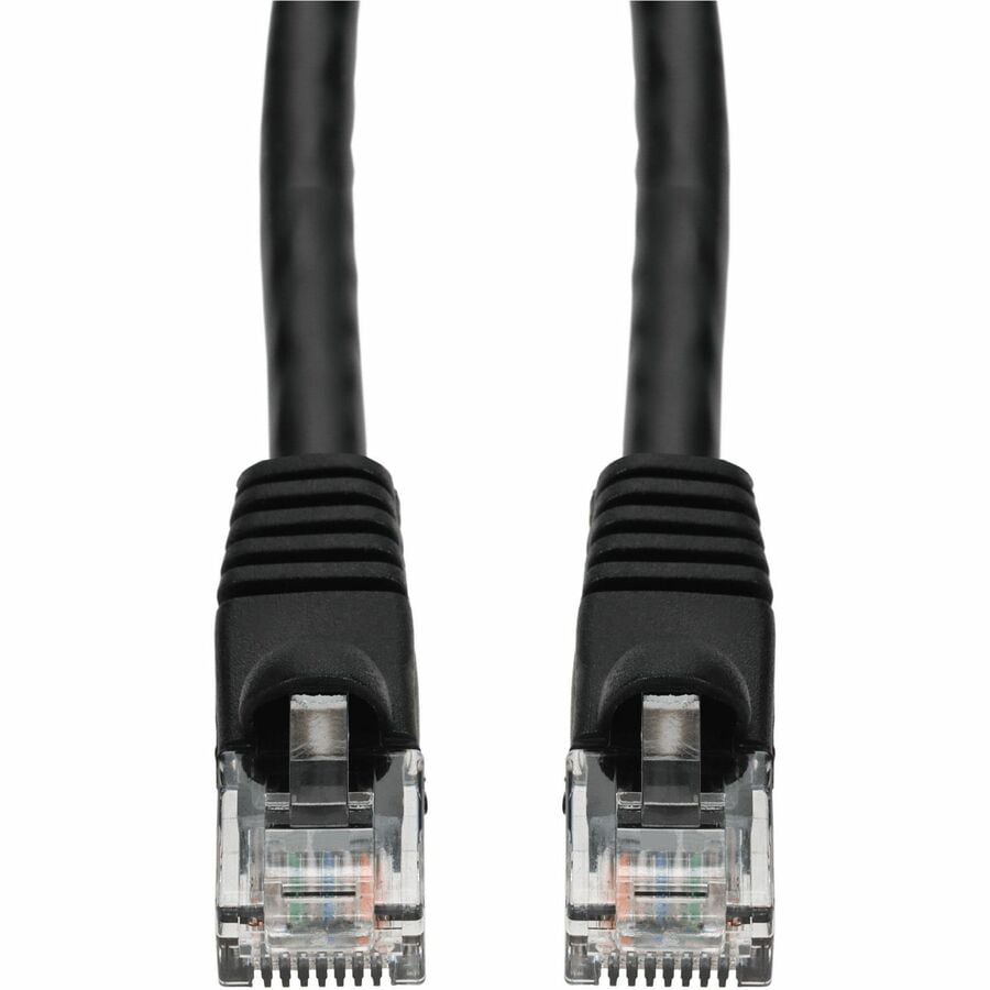 Proline 10ft Black CAT 6A PVC Ethernet Cable Snagless Bubble Boot RJ-45 M/M
