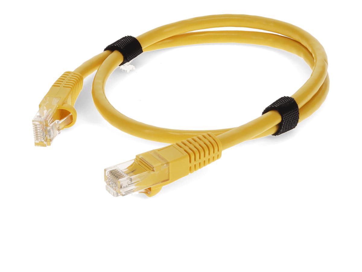 Proline 10ft Yellow CAT 6A PVC Ethernet Cable Snagless Bubble Boot RJ-45 M/M