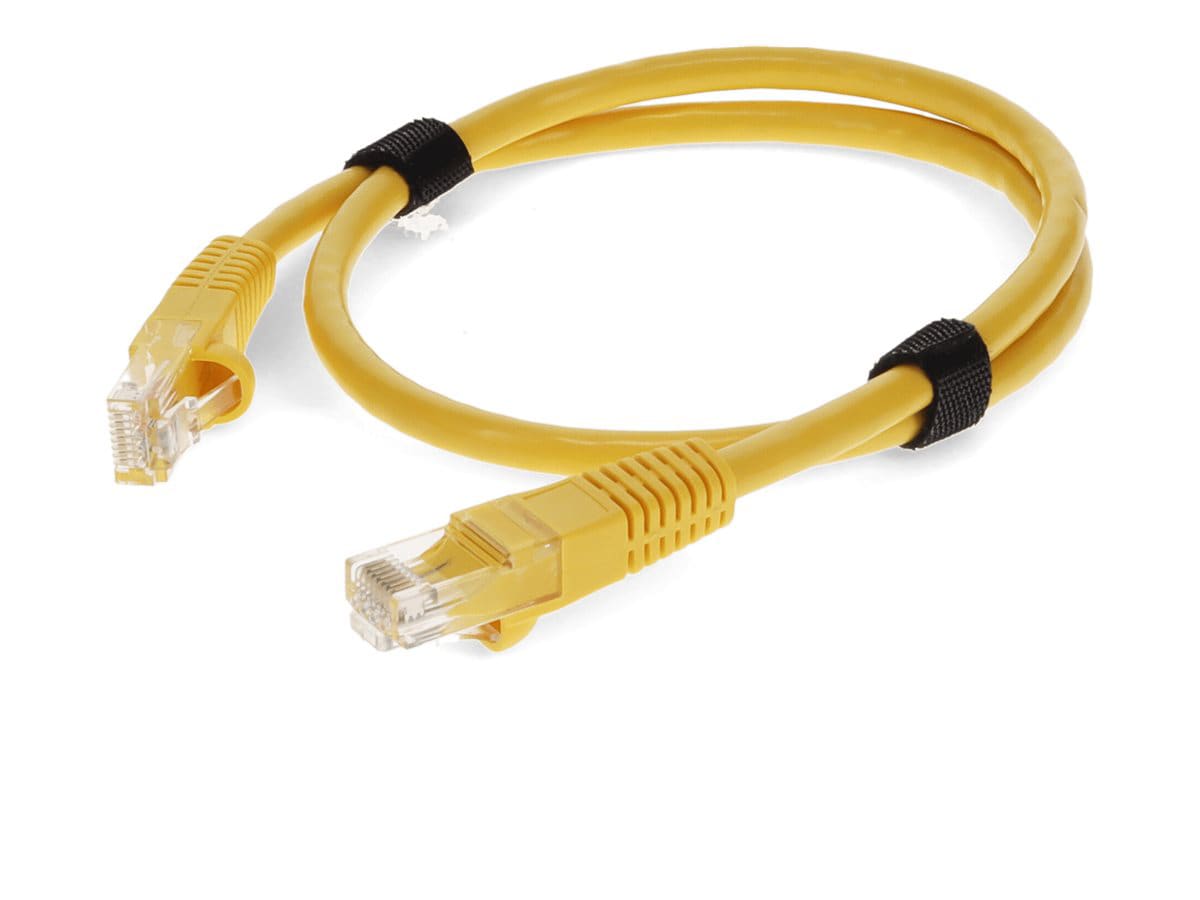 Proline 10ft Yellow CAT 6A PVC Ethernet Cable Snagless Bubble Boot RJ-45 M/