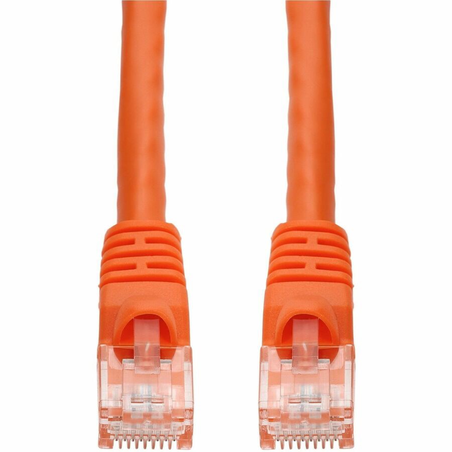 Proline 25ft Orange CAT 6 PVC Ethernet Cable Snagless Bubble Boot RJ-45 M/M