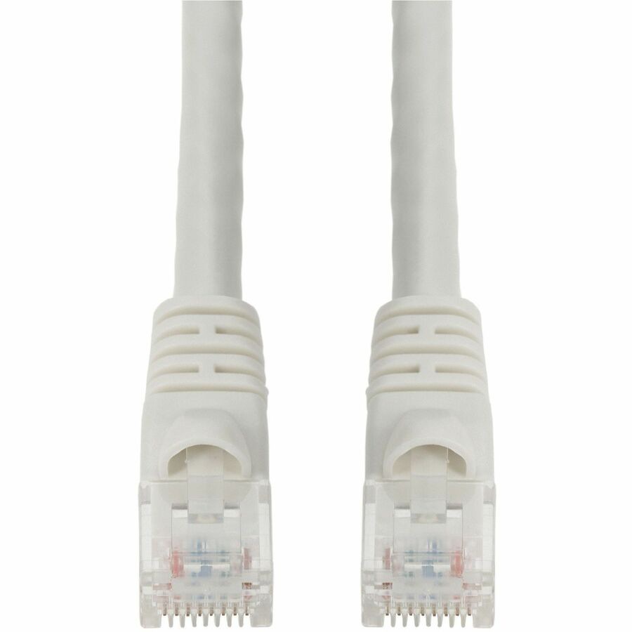 Proline 25ft White CAT 6A PVC Ethernet Cable Snagless Bubble Boot RJ-45 M/M