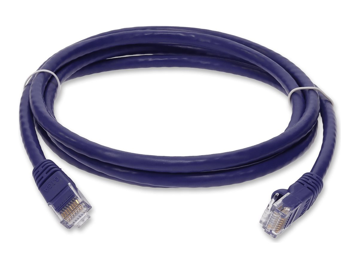 Proline 7ft Purple CAT 6 PVC Ethernet Cable Snagless Bubble Boot RJ-45 M/M