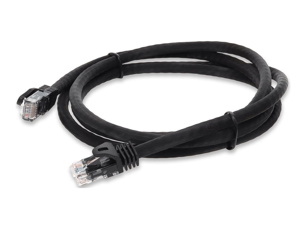 Proline 7ft Black CAT 6A PVC Ethernet Cable Snagless Bubble Boot RJ-45 M/M
