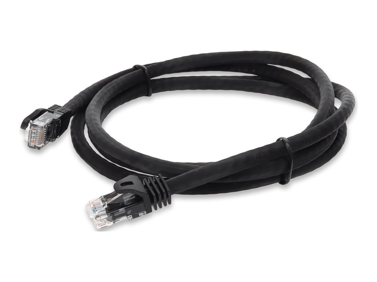 Proline 7ft RJ-45 (M)/RJ-45 (M) Straight Black Cat6A UTP PVC Patch Cable