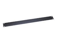 Middle Atlantic 1RU Blank Rack Panel - Steel Blank Panel - Flat Black Powder Coat