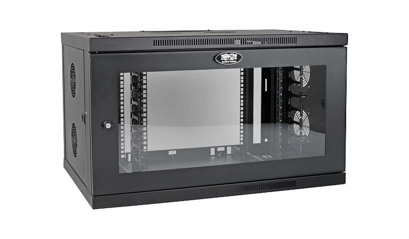 Tripp Lite SmartRack 9U Wallmount Rack Enclosure Wide Cable Management Acrylic Window - armoire de rack - 9U