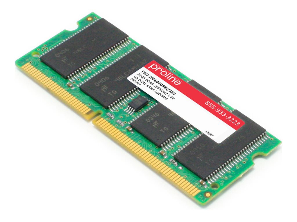 Proline - DDR4 - module - 32 GB - SO-DIMM 260-pin - 2666 MHz / PC4-21300 - unbuffered